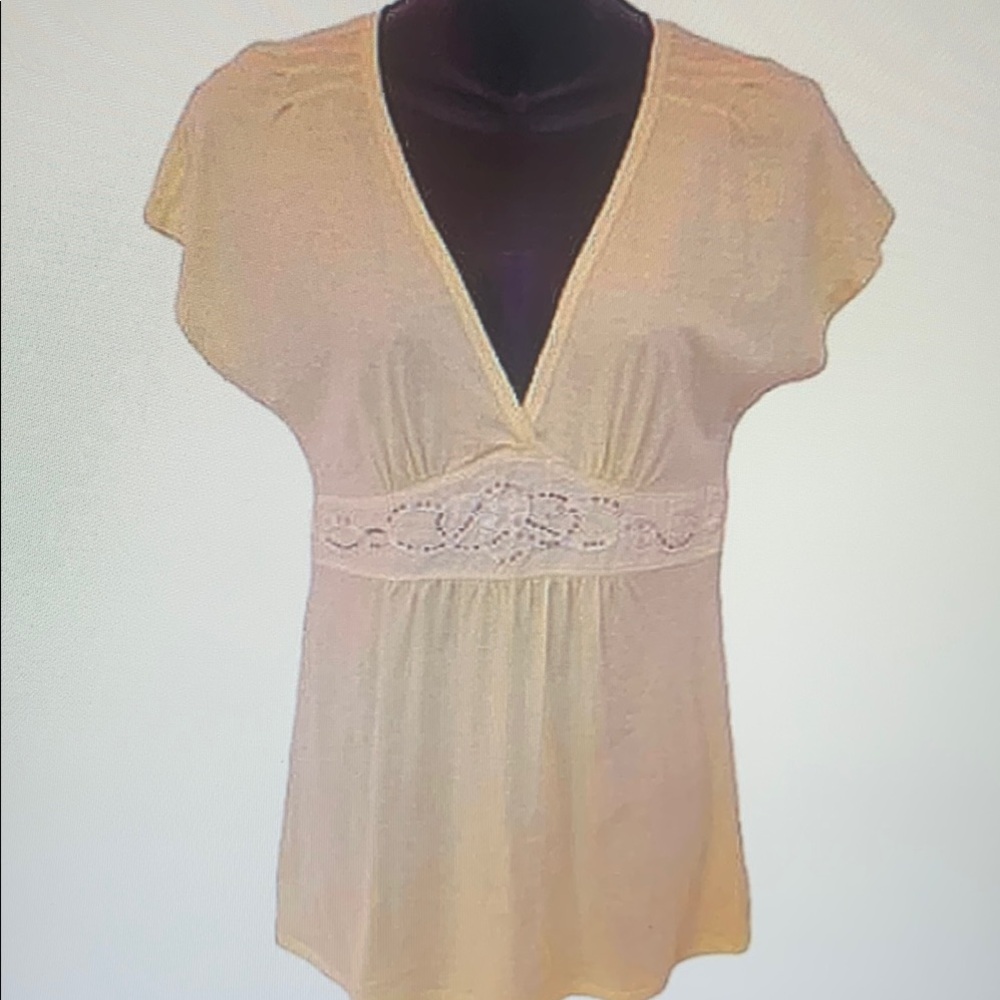 Chic Cream Lace Women's Blouse